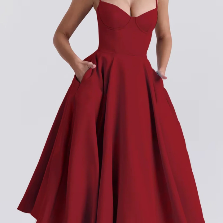 Alise - Elegantes, fließendes Korsettkleid