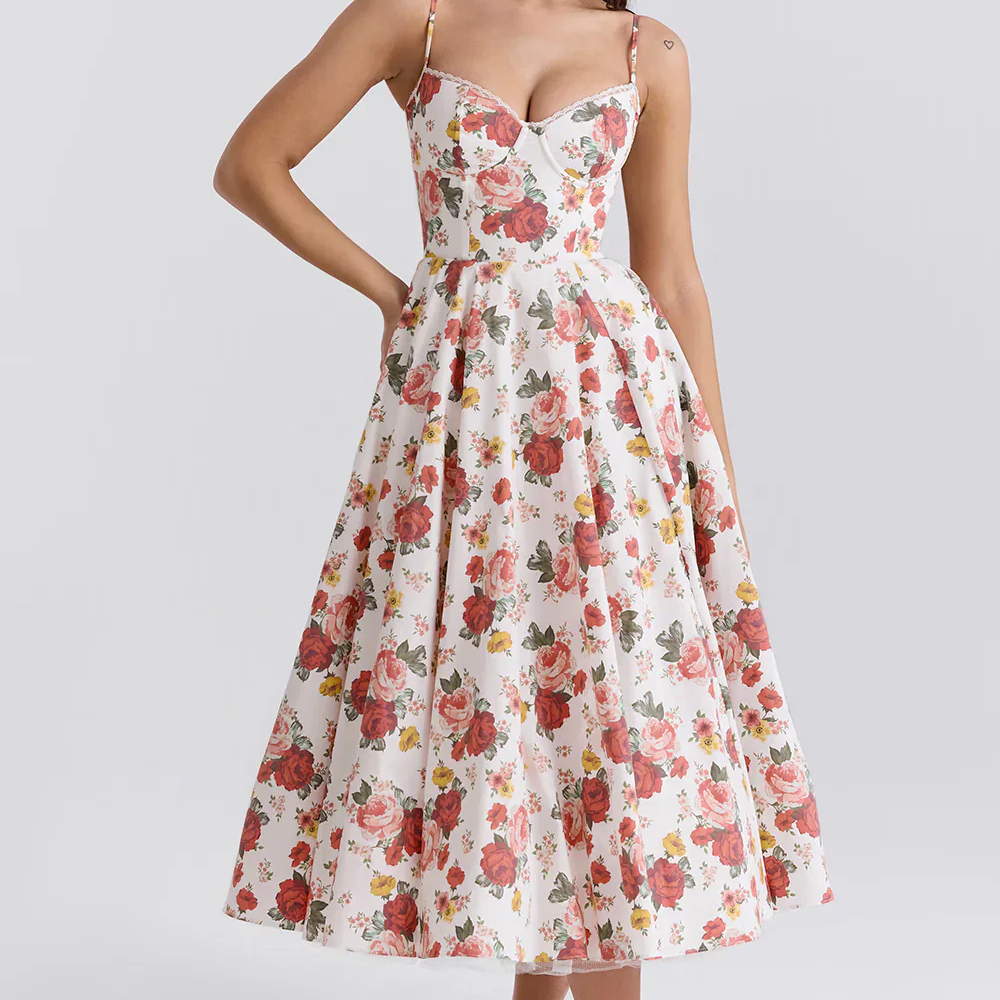 Alise - Elegantes, fließendes Korsettkleid