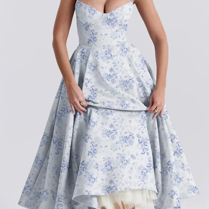 Alise - Elegantes, fließendes Korsettkleid