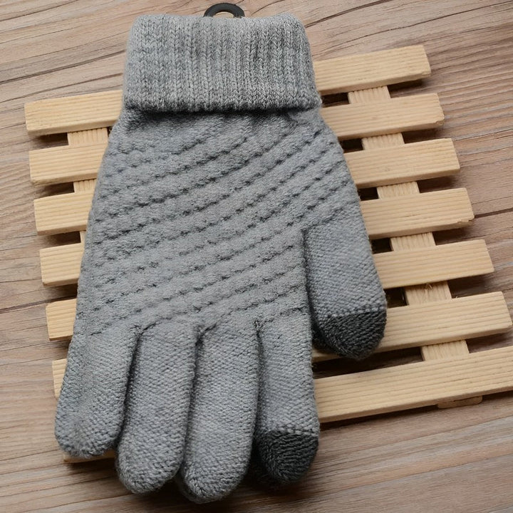 Winterhandschuhe aus Bubble-Strick - NOELYA