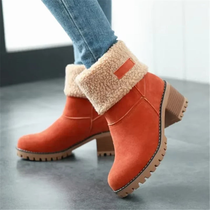 Scarlet – Stilvolle warme Schneestiefel aus Leder