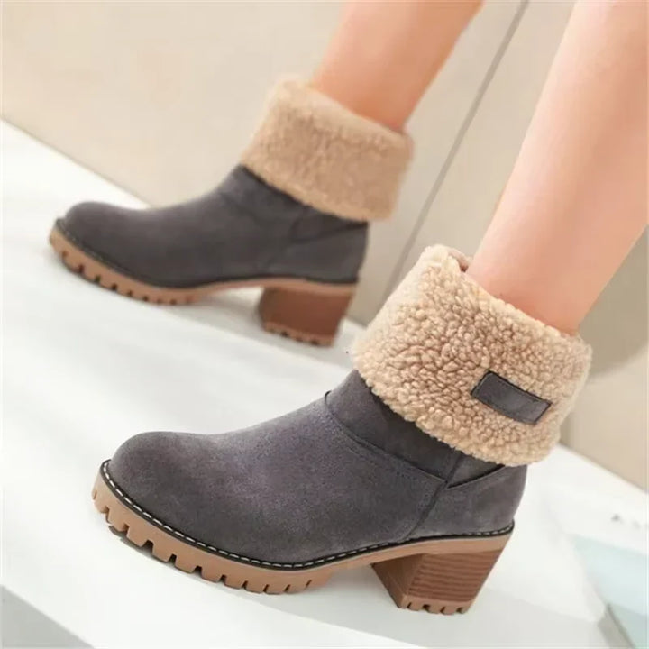 Scarlet – Stilvolle warme Schneestiefel aus Leder