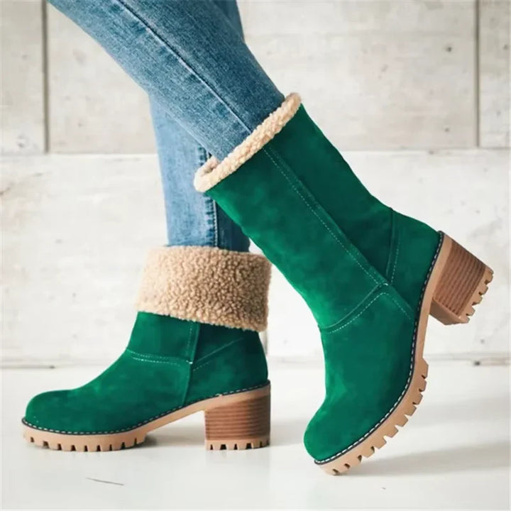 Scarlet – Stilvolle warme Schneestiefel aus Leder