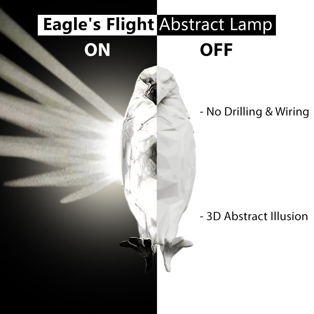 Abstrakte Wandlampe Eagle