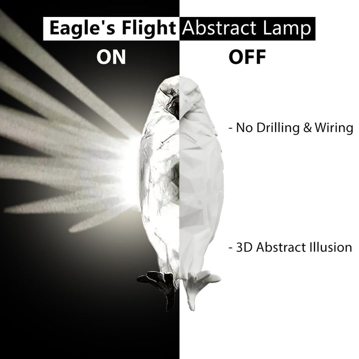 Abstrakte Wandlampe Eagle