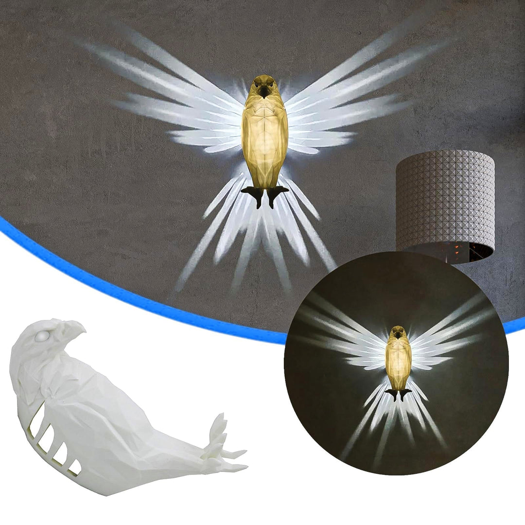 Abstrakte Wandlampe Eagle